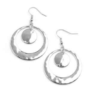 Rounded Radiance Silver Earrings _Silver