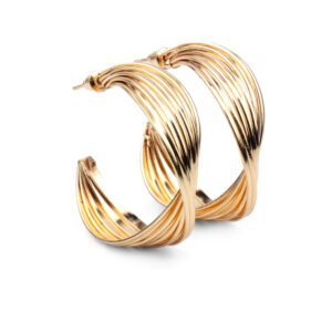 Curves in All the Right Hoop Earrings_Gold