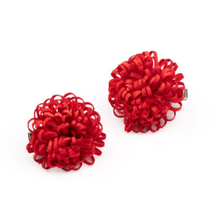 Pretty in Posey Red Hair Clips _Red